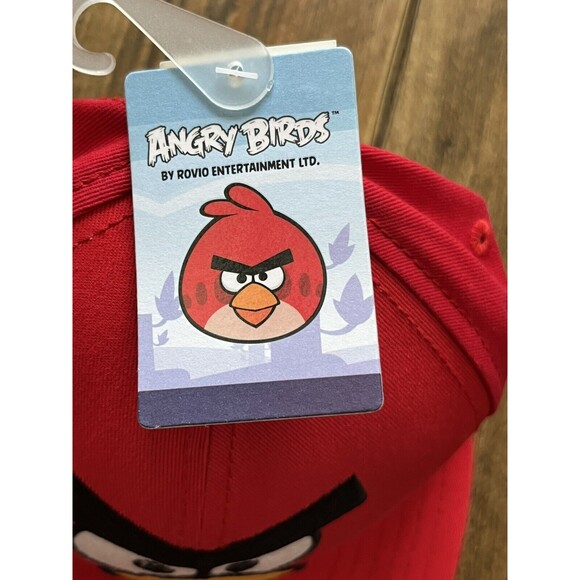NEW Angry Birds Red Cap Adustable Snapback Bird Hat Red - Picture 3 of 9